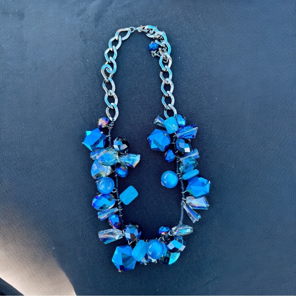 Elegant Blue statement Necklace